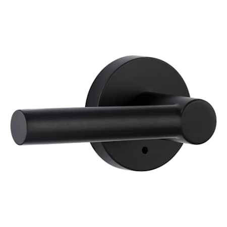 Miseno Elkton Round Rod Privacy Door Lever Set Matte Black