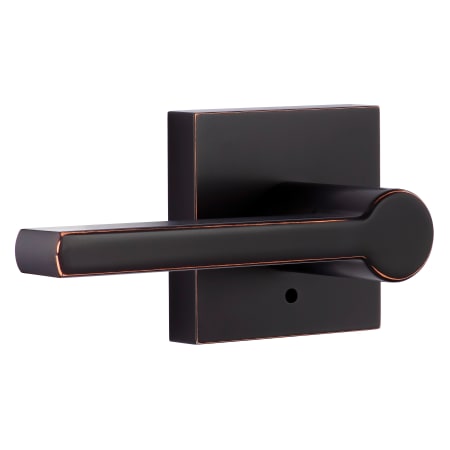 Miseno Lorton Flat Bar Privacy Door Lever Set Oil Rubbed Bronze