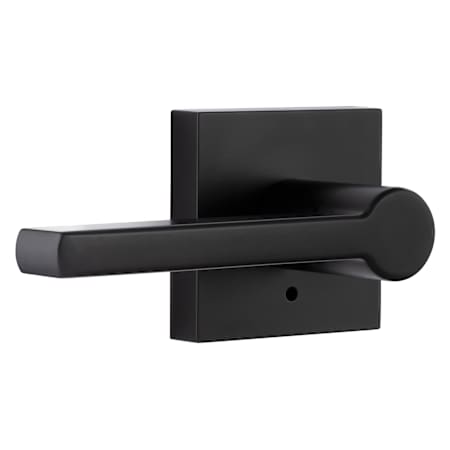 Miseno Lorton Flat Bar Privacy Door Lever Set Matte Black