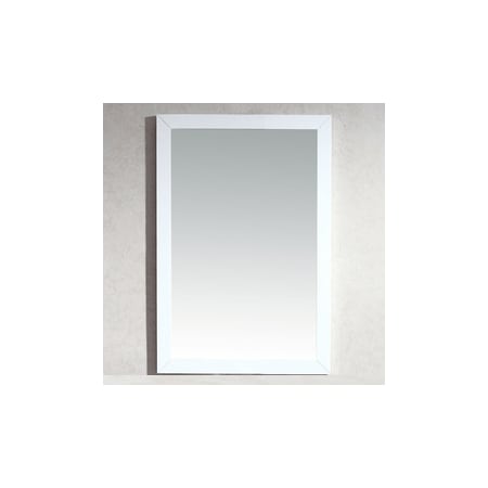 Miseno Americana 24" W x 30" H Traditional Rectangular Wood Framed Bathroom Wall Mirror White