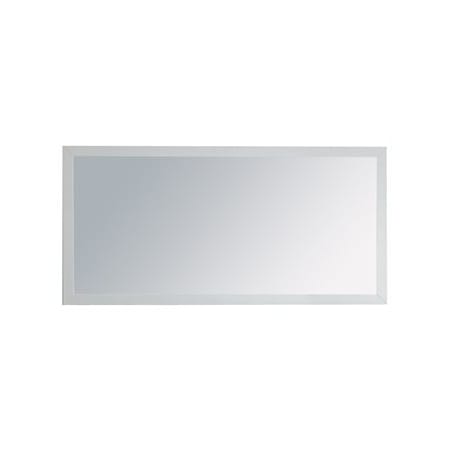 Miseno Americana 60" W x 30" H Traditional Rectangular Wood Framed Bathroom Wall Mirror White