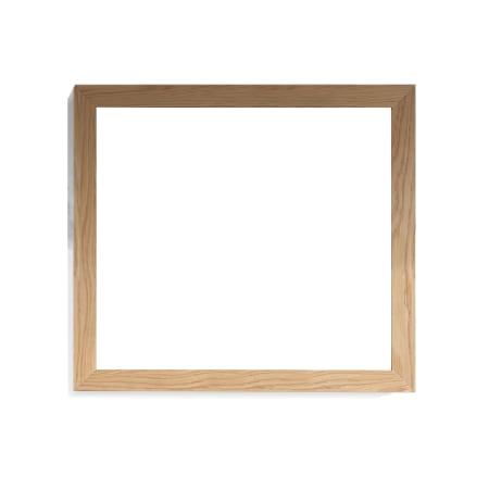 Miseno Sterling 36" W x 30" H Rectangular Wood Framed Bathroom Wall Mirror California White Oak