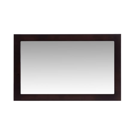Miseno Sterling 48" W x 30" H Rectangular Wood Framed Bathroom Wall Mirror Espresso