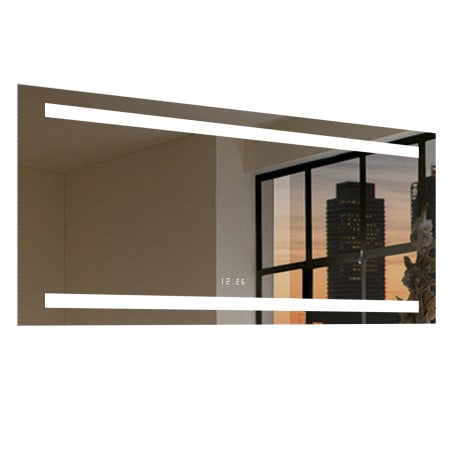Miseno 50" W x 36" H Rectangular Frameless Bathroom Wall Mirror with LED Lighting Mirrored