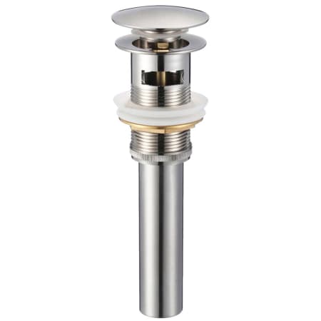 Miseno Pop-Up Vessel Sink Drain With Overflow Brushed Nickel