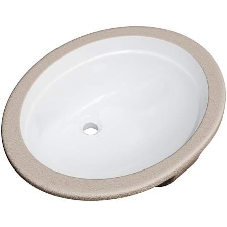 Miseno 20" Oval Undermount Bathroom Sink with Front Overflow Bright White