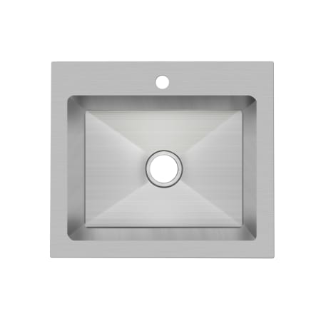 Miseno 25" X 22" Drop In, Undermount Single Basin Stainless Steel Kitchen Sink Stainless Steel