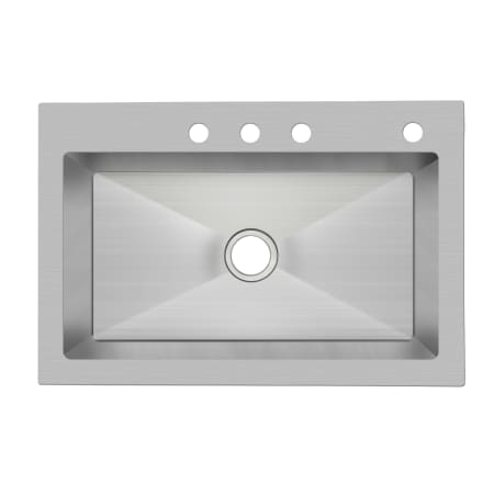 Miseno 33" X 22" Drop In, Undermount Single Basin Stainless Steel Kitchen Sink Stainless Steel