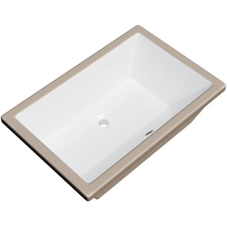 Miseno Rectangular 21" X 13" Undermount Bathroom Sink Bright White