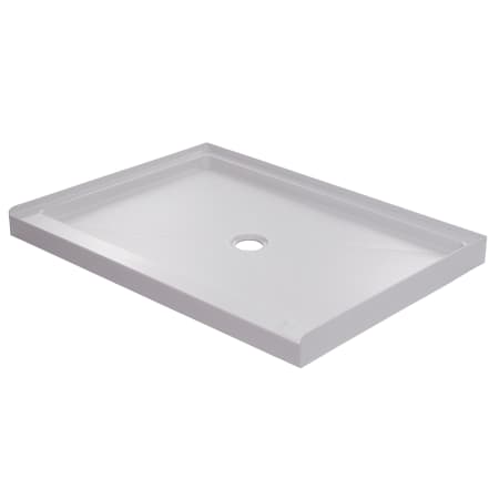 Miseno 36" x 34" Rectangular Shower Base with Single Threshold and Center Drain White