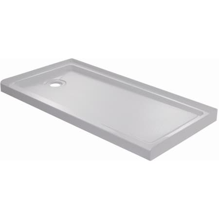Miseno 60" x 32" Rectangular Shower Base with Single Threshold and Left Drain White