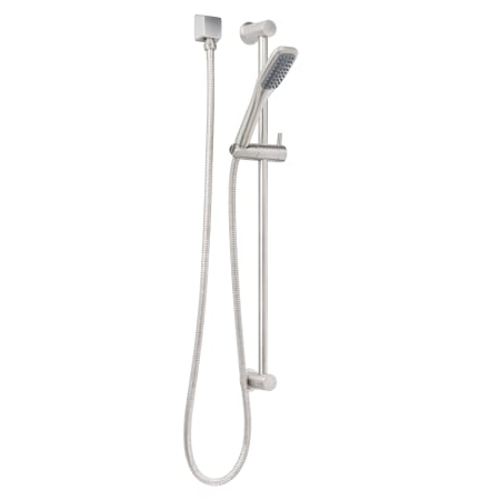 Miseno Elysa 1.8 GPM Single Function Hand Shower Package - Includes Slide Bar, Hose, and Wall Supply Brushed Nickel