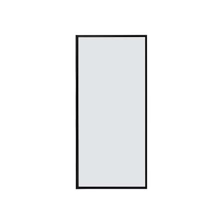 Miseno Arcos 74" High x 34" Wide Framed Shower Screen with Clear Glass Matte Black