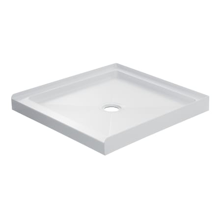 Miseno 32" x 32" Shower Base with Single Threshold and Center Drain White