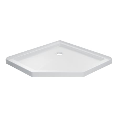 Miseno 42" x 42" Shower Base with Triple Threshold and Center Drain White