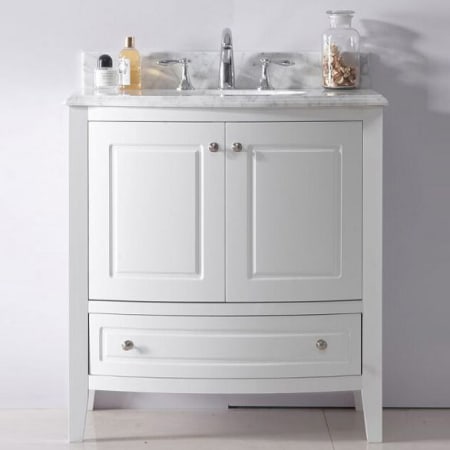 Miseno Birra 32" Free Standing Vanity with Vanity Top and Undermount Sink White