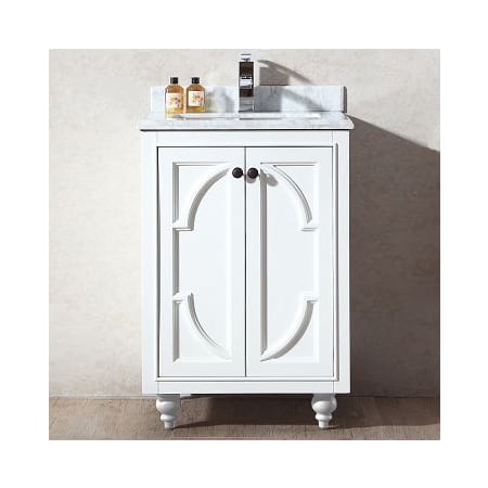 Miseno Spazio 24" Free Standing Vanity with Vanity Top and Undermount Sink White