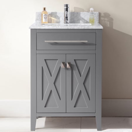 Miseno Torneo 24" Free Standing Vanity with Vanity Top and Undermount Sink Gray