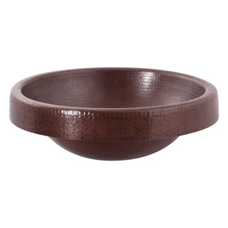Miseno Granada 17" Circular Copper Drop In Bathroom Sink and Grid Drain Assembly Antique Copper / Oil Rubbed Bronze Drain
