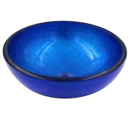 Miseno Verdazzurro 12" Circular Glass Vessel Bathroom Sink Blue