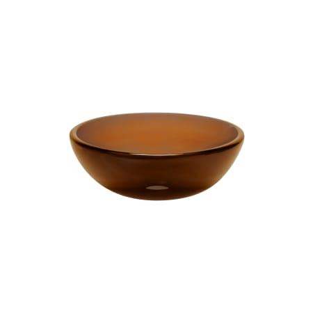 Miseno Marrone 12" Circular Glass Vessel Bathroom Sink Brown