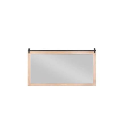 Miseno 72" W x 39-3/8" H Rectangular Bathroom Mirror Weathered Pine