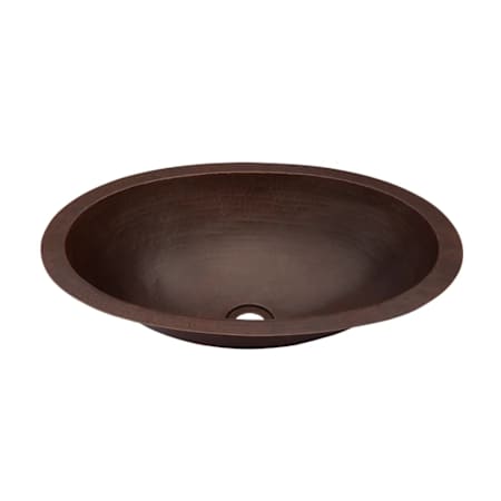 Miseno Oval 14" Copper Drop-In or Undermount Bathroom Sink Hand-Hammered Antique Copper