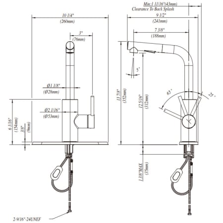 MNO64 - Dimensions