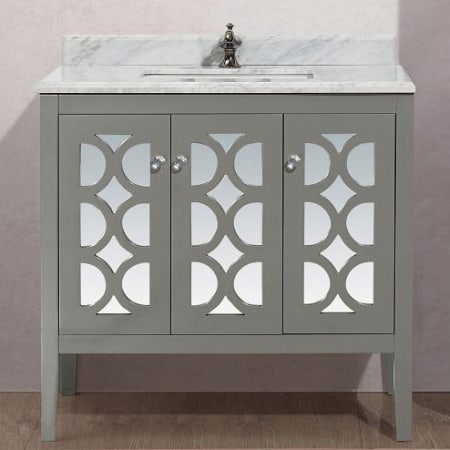 Miseno Mare 36" Free Standing Vanity with Vanity Top and Undermount Sink Gray