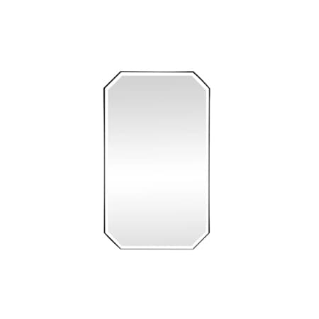 Miseno 40" H x 24" W Rectangular Mirror Matte Black