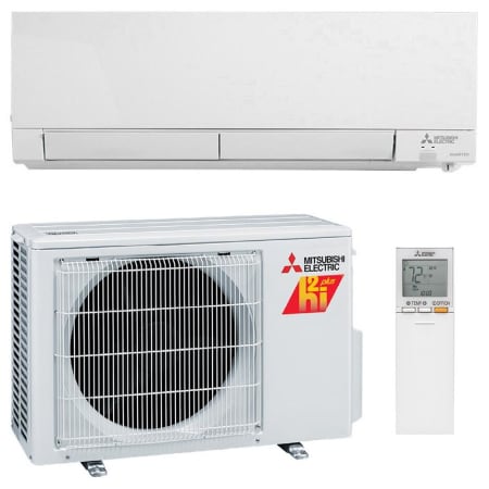 Mitsubishi M Series 12K BTU Cooling / 18K BTU Heating 29.8 SEER2 One Zone Wall Mount Base Pan / Mini Split Package N/A