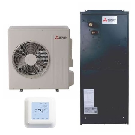 Mitsubishi M Series 30K BTU Cooling / 30K BTU Heating 18 SEER One Zone Ducted Air Handler Mini Split Package N/A