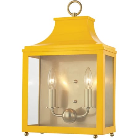 Mitzi Leigh 2 Light 18-1/2" Tall Wall Sconce Aged Brass / Marigold