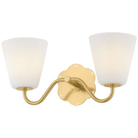 Mitzi Leonella 2 Light 18" Wide Vanity Light Aged Brass