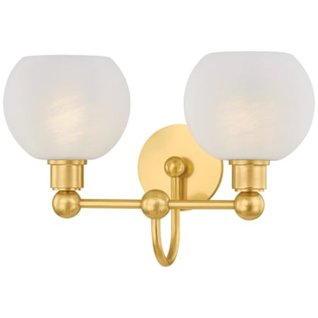 Mitzi Jerica 2 Light 16" Wide Vanity Light Aged Brass