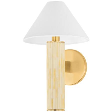 Mitzi Clover 14" Tall Wall Sconce Aged Brass