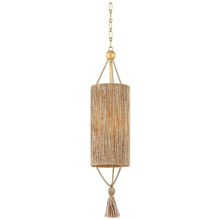 Mitzi Reyn 8" Wide Mini Pendant Aged Brass