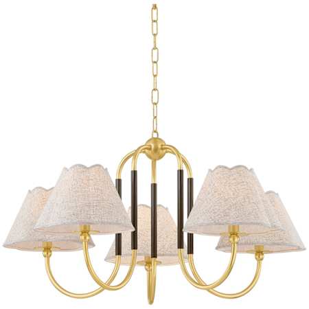 Mitzi Janie 5 Light 33" Wide Chandelier Aged Brass / True Bronze