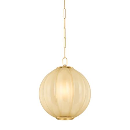 Mitzi Bernadine 16" Wide Suspension Pendant Aged Brass