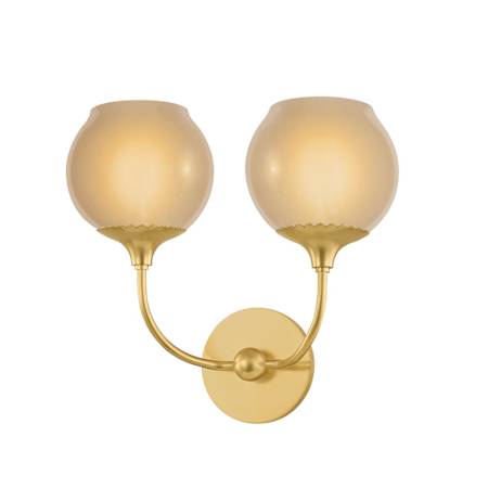 Mitzi Daya 2 Light 13" Tall Wall Sconce Aged Brass