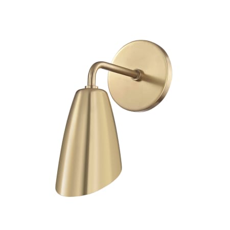 Mitzi Kai Single Light 10-1/4" High LED Wall Sconce with Metal Shade Aged Brass