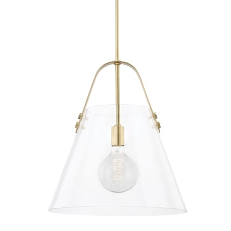 Mitzi Karin 17" Wide Pendant Aged Brass