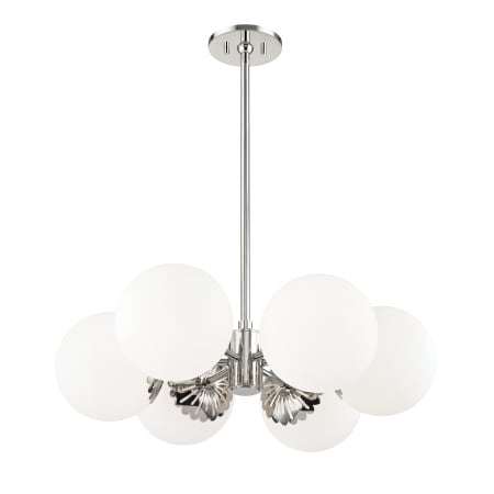 Mitzi Paige 6 Light 26" Wide Chandelier Polished Nickel