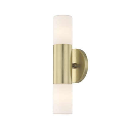 Mitzi Lola 2 Light 13" Tall LED Wall Sconce - ADA Compliant Aged Brass