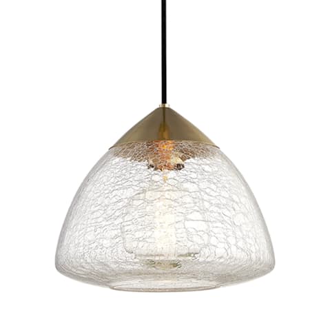 Mitzi Maya Single Light 12" Wide Pendant Aged Brass