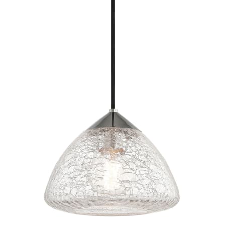 Mitzi Maya Single Light 9" Wide Mini Pendant Polished Nickel