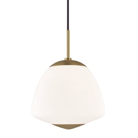 Mitzi Jane Single Light 10" Wide Pendant Aged Brass
