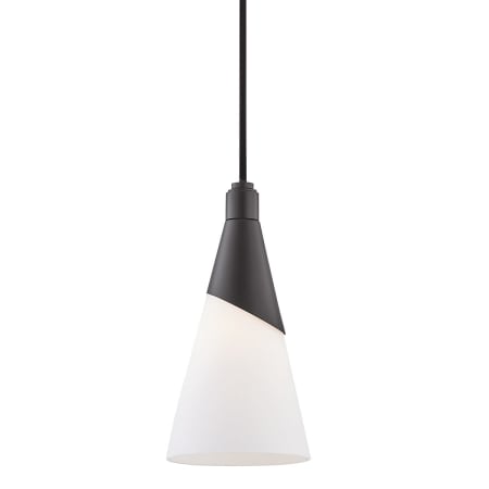 Mitzi Parker Single Light 5" Wide Mini Pendant Glossy Black