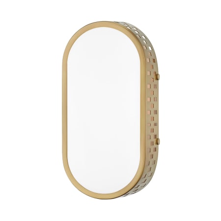 Mitzi Phoebe 11" Tall Wall Sconce with Frosted Glass Shade Aged Brass