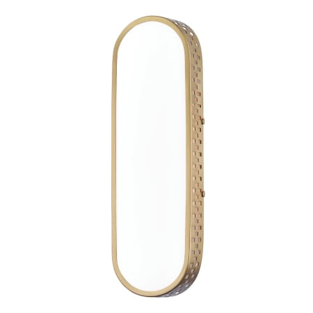 Mitzi Phoebe 2 Light 18" Tall Wall Sconce with Frosted Glass Shade Aged Brass